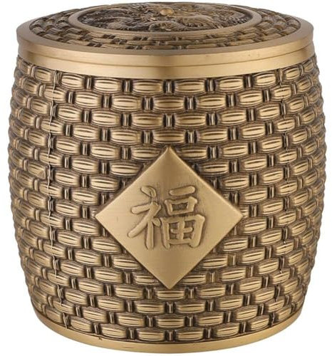 Muteitt Teedose Aus Messing Im Vintage-Stil Im Chinesischen Stil, Tee-vorratsgläser, Teedosen, Dosen, Kanister, Traditionelle Teedose Deckel, Dekoration Für Zuhause, Küche, Esszimmer