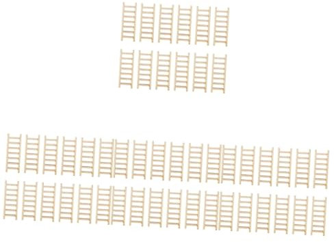 SAFIGLE 80stücke Holzleiter Für -landschaften Dekorative Treppenmodelle Häuser Gartenornamente Und Pflanzenarrangements