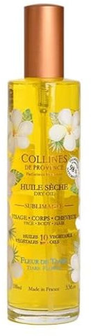 Huile Sèche Fleur de Tiaré 100ml Collines de Provence