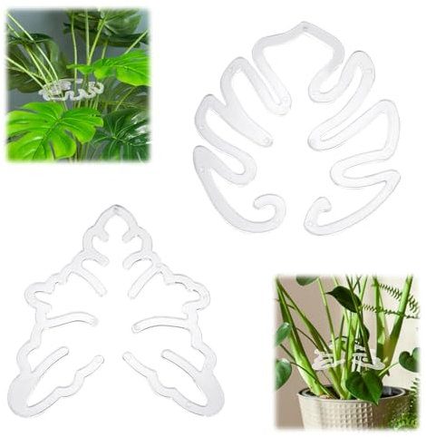 Gosknor 2pz Supporto per Piante Monstera, Supporto per Foglie Piante Supporto Stelo Piante Accessori per la Crescita Delle Piante per Piante da Interno ed Esterno Rampicante