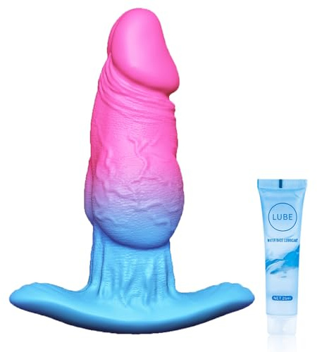 Large Butt Plug Dildo Anal Plug Sex Toyscouples for Couples Giant Wearable Butt Plug Silicone Anal Stretcher Adult Toys for Women Men Advanced Users Sex Toys for Man Butt (Pink, M)