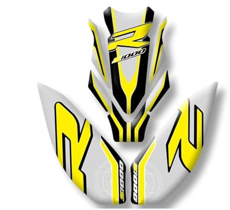 Tank Pads Motorrad-Tankaufkleber Für S1000R 2019–2024, Seitlicher Tankschutz, Gel-Aufkleber, Lackschutzfolie Gas Tankschutz(Gold)