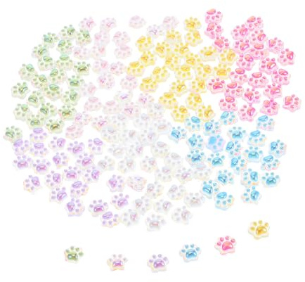 VANZACK 140 Pièces Mini Figurines de Pattes de Chat Résine Lumineuses Décorations Animales Miniatures Résistantes Aux Intempéries pour Jardin Féerique Fêtes et Paysages Micro