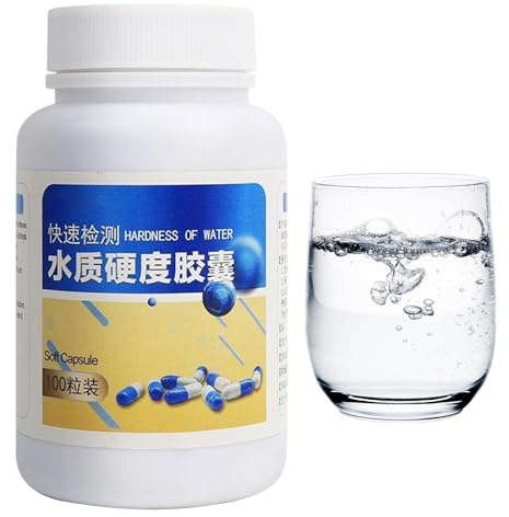 Kit pour analyser l'eau dure, kit de test pour adoucisseur d'eau - Ensemble de tests pour aquarium doux, étang, piscine, hydroponie, applications pour aquarium, étang, piscine