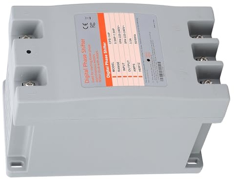 Marhynchus Convertidor de Fase Digital, Convertidor de Potencia Monofásico a Trifásico para Motor, con Tamaño Compacto, Alta Eficiencia Energética, Fácil Instalación, para Motores de