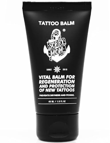 Sorry Mom Tattoo Balm - Tattoo Healing Cream for New Tattoos - Soothing Tattoo Aftercare Ointment & Tattoo Cream - Tattoo Care for Itching, Redness & Dryness - Tattoo Ointment & Aftercare Salve 1.6oz.