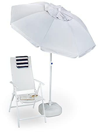 Relaxdays Parasol 200 x 200 cm Toile en Polyester inclinable Jardin Balcon terrasse, Anthracite Gris 200 x 200 x 235 cm UV 50+ Protection