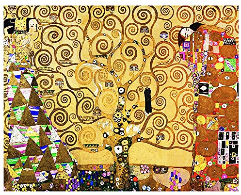 LegendArte - Stampa su tela - L'Albero Della Vita - Gustav Klimt - Quadro su Tela, Decorazione Parete cm. 40x50