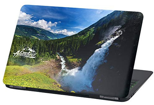 Laptop Folie Cover Adventure Klebefolie Notebook Aufkleber Schutzhülle selbstklebend Vinyl Skin Sticker (17 Zoll, LP45 Wasserfall)