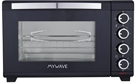 My Wave - Four Posable - Capacité 48 L - Mini Four Électrique Puissance 2000W - Idéal pour Cuir, Griller, Rôtir et Toaster - Contrôle de Température et Minuterie Jusqu'à 60 Minutes