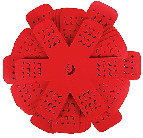 BYKITCHEN Pan Pot Protectors for Stacking, Red, 12 Count