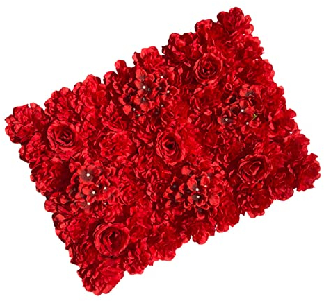 ksamwjf Künstliche Hecken Panels Sichtschutzzaun Blumen Wandschirm, für Hochzeit im Freien Bühnenhintergrunddekoration