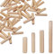 Confezione da 100 tasselli in legno di betulla 8 x 20 mm, spille smussate per mobili (100, 8 x 20 mm)