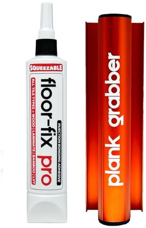 Plank Grabber – permanent fixera luckor i flytande golv snabbt + golvfix pro lim för permanent fixering