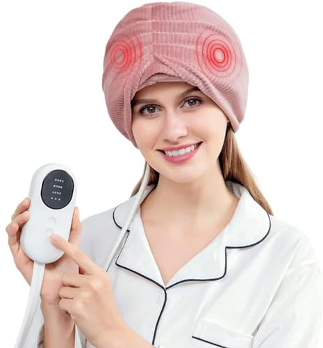Masajeador De Cabeza De Compresión De Aire para El Cuero Cabelludo para Aliviar El Dolor De Cabeza, Migraña,Diadema De Presión De Aire, Máquina De Masaje De Cabeza para Circulación Sanguínea Relajan
