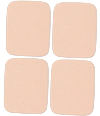 Ipetboom 2 Sets of Comfortable Sponge Makeup Pads for Loose Powder, Soft Khaki Sponge Material with Convenient Design to Avoid Waste of Cosmetics, for Loose Face Powder Application