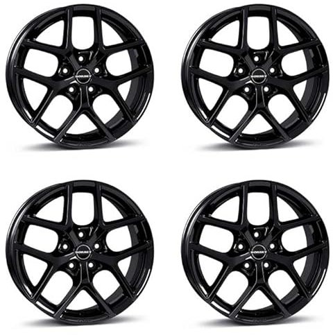 4x Borbet llantas Y 6.5x16 ET43 5x112 black glossy