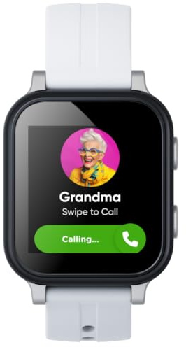 Gabb Watch Series 3E Kids Smart Watch (Silver) - GPS Tracker, Kids Smart Watch, Talk & Text, Parental Controls, No Social Media, No Internet, SOS Button,