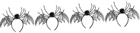 Vaguelly 4 Stücke Halloween Stirnband Spinne Bat Horror Haar Band Party Stirnbänder Bankett Zubehör