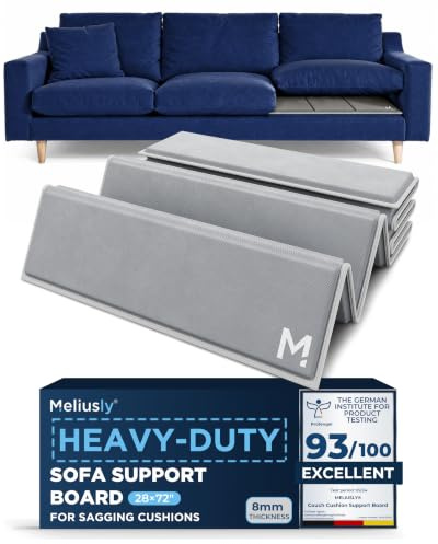 Meliusly Heavy Duty Couch Cushion Support for Sagging Cushions (28x72) Reinforced Plywood Sofa Cushion Support Board for Sagging Seat, Deep Couch Supporter for Under the Cushions, Loveseat Saver