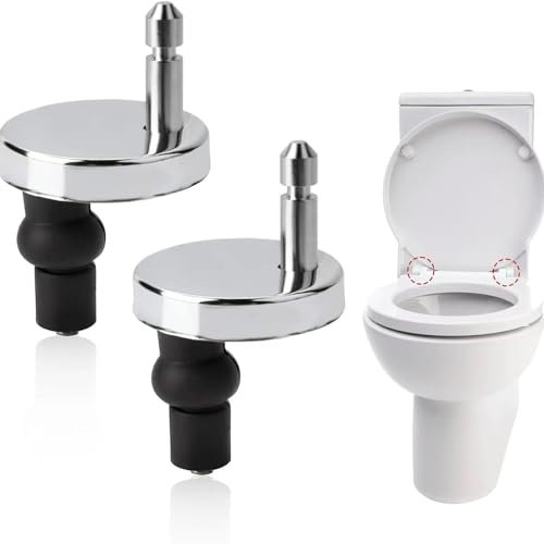 4 Stk WC Sitz Befestigung Toilettendeckel Schrauben Befestigung WC, Universal Toilettensitz Befestigung, WC Deckel-Ersatzteile Klodeckel Befestigungsset, Edelstahl Sitz Scharniere für Toilettendeckel
