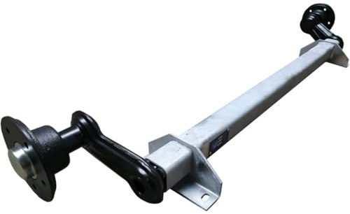 HGW 750 kg Achse für Anhänger - ungebremste Laufachse für Pkw-Anhänger - AS: 5 * 112 (Auflagemaß 1000mm)