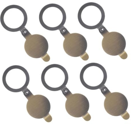 Outanaya 6pcs Security Door Peep Cover Privacy Door Viewer Decorative Cover Plate for Home Use