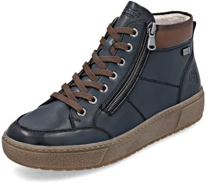 Remonte Bottines classiques pour femmes D2T70, Femmes Bottines, semelle intérieure amovible, déperlant, remonteTEX, Bleu Combi 14., 40 EU