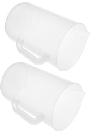 Zerodeko 2piezas Recipiente Medidor Vertedor Taza Medidora Para Tienda y Cocina