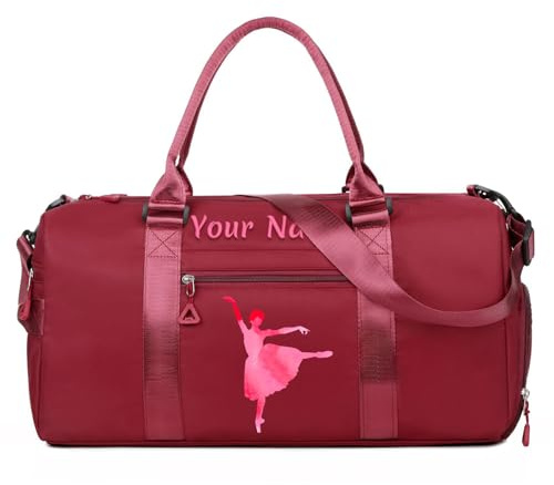 Personalisierte bestickte Sporttasche | Personalisierte Sporttasche mit Text,Reisegepäck mit persönlichem Namen,Multifunktionale Tasche für Yoga/Tanz/Sport