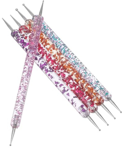 TOVINANNA 5pezzi Kit Per Unghie Penna Per Punti e Raccoglitore Di Cristalli Strumenti Per Manicure Art Set Di Accessori Per Decorare Unghie e Oggetti Vari