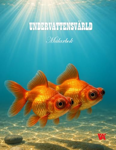 UNDERVATTENSVÄRLD: Målarbok för Vuxna. 50 illustrationer att färglägga som fångar havets skönhet.