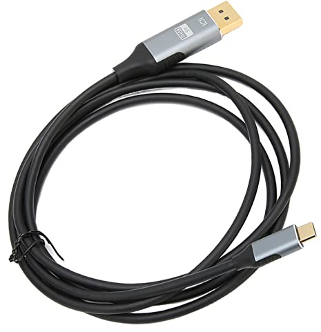 Denash Cable USB C a DisplayPort, 4K 60Hz Frecuencia de Actualización Tipo C a Adaptador Conectores Chapados en Oro de 24K Adaptador USB a de 10Gbps para Monitor de TV