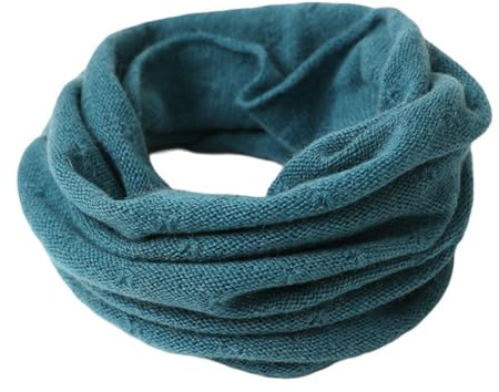 Prettystern calentador de cuello tubular bufanda de anillo para mujer de 100% Cachemira Lana bufanda tubular cuello de Cachemira, Talla única
