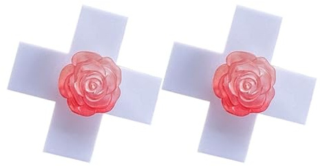 Crociata Rose Barrettes Per Femminile E Ragazze 2000 Punk Resina Clip Anime Side Forcella Tutte Le Decorazioni Per Capelli Corrispondenti 1/2pcs