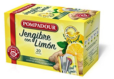 Pompadour Infusion Jengibre con Limón, 20 Bolsitas