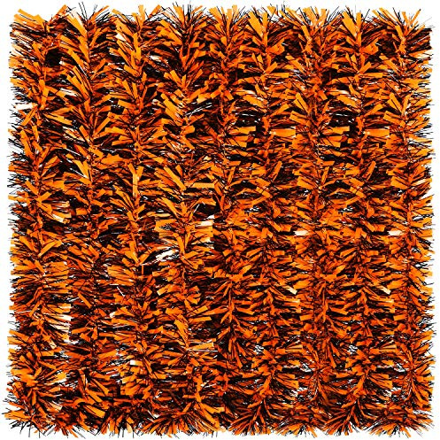 26 ft Halloween Tinsel Garland Hanging Black Orange Garland Decoration