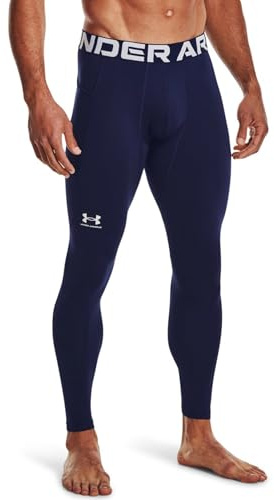 Under Armour Men's ColdGear Armour Leggings, Midnight Navy (410)/White, Medium