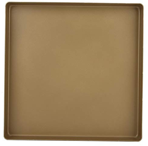 Teglia da forno fai-da-te, 28x28x3cm in lega di alluminio color oro Teglia da forno antiaderente a forma quadrata Teglia da forno per pane e pizza Strumento