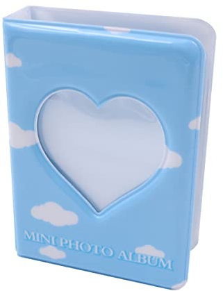 WANGCL Mini Album Fotografico Tascabile da 7,6 cm per Album Fotografico Dolce da 3 Pollici con Carta Fotografica, Cielo Blu e Nuvole