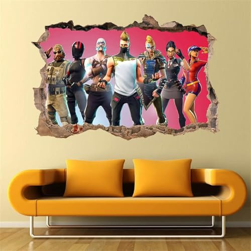 3D-Gamer-Tapete für Jungen-Schlafzimmer, Wandaufkleber, Kinderzimmer, Hintergrund, Wanddekoration, selbstklebender Wandaufkleber, Videospiel-Aufkleber, Geburtstagsparty-Zubehör