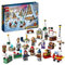 LEGO 76418 Harry Potter Adventskalender 2023, Weihnachtskalender mit 24 Geschenken inkl. 18 Hogsmeade Mini-Modelle und 6 Minifiguren wie Hermine Granger und Draco Malfoy, Spielzeug zu Weihnachten