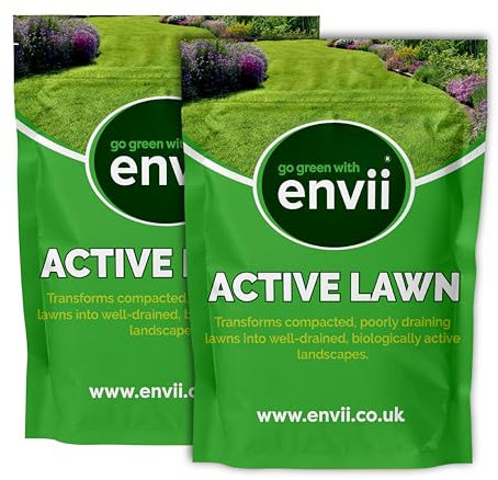 Envii Active Lawn Clay Soil Improver, Improves Aeration & Lawn Health (Covers up to 80m2)