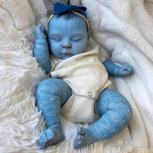 ROSHUAN - Reborn-Babypuppen von Avatar, 50,8 cm, lebensechte Neugeborene, Avatar zum Schlafen, 3D-Farbe, weiche Haut, neugeborener Körper, echte Größe,Puppen mit Körper
