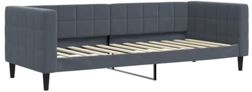 vidaXL Dagbädd mörkgrå 80x200 cm sammet