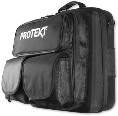 Protekt XDJ-1000 EVA Tasche von BXDJ1P DJ Rucksack für Pioneer Mixer - mit 4 Fronttaschen für Laptop, Kopfhörer, Kabel und wesentliches Zubehör, Schwarz , 525 x 510 x 165 mm, DJ-Mixer-Tasche