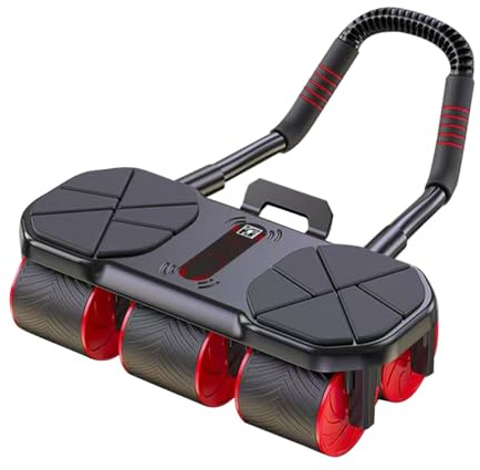 Nankoyal Abdominal Roller - Automatischer Rückzug Bauchtrainer Roller,Krafttraining Leises Sportgerät Für Männer Erwachsene Jugendliche & Sportler