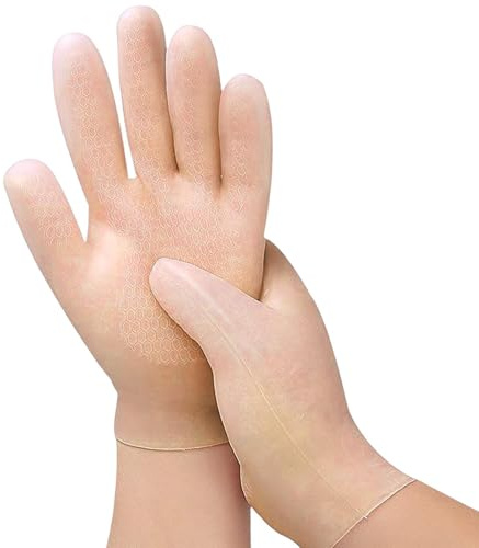 Natthandskar för – halkfria, tvättbara, fuktgivande, återanvändbara | handskar för | Fukt för nattsömn med spaeffekt för kvinnor och män