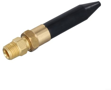 Valve d'inclinaison en caoutchouc pour gonflage de ballon à l'hélium - pour NPT 1/4 laiton & buse régulateur en caoutchouc avec contrôle précis du débit, doré/noir - pour P