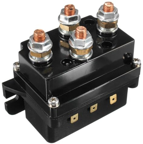 HEANUJJ Relé de Cabrestante de 12 V y 500 Coche y Motocicleta, Control Remoto Inalámbrico Doble, Construcción Resistente y Accesorios de Plástico y Metal